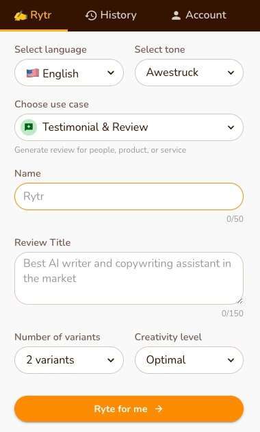 Testimonial and Review