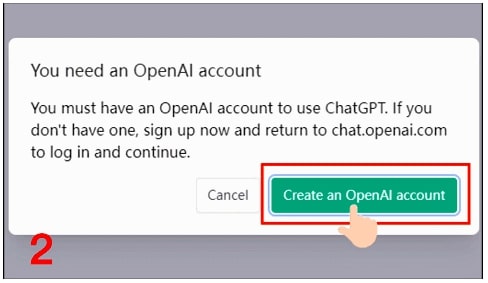 Sign-Up to Chat GPT - Account Creation